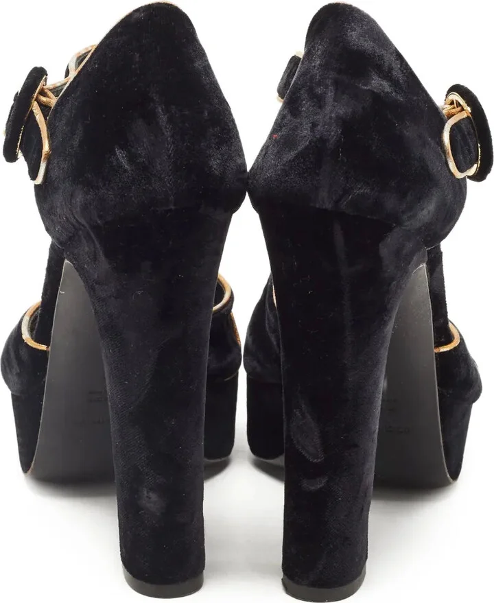 145mm Velvet Sandals - Image 4