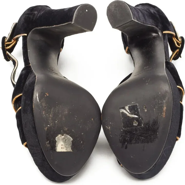 145mm Velvet Sandals - Image 5