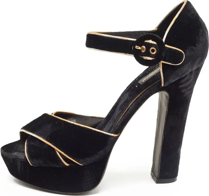 145mm Velvet Sandals