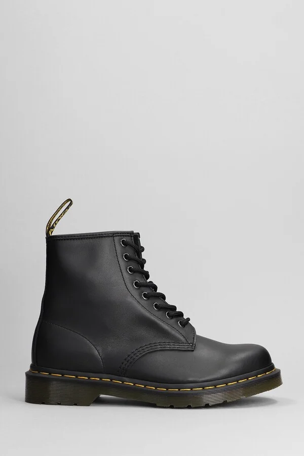 1460 Combat Boots In Black Leather