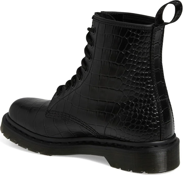 1460 Croc Embossed Combat Boot - Image 2