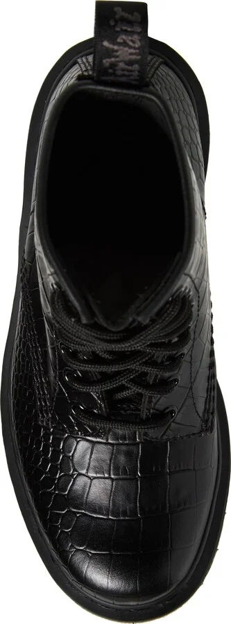 1460 Croc Embossed Combat Boot - Image 5