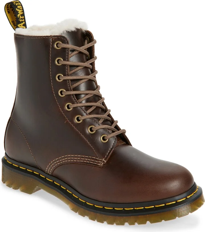1460 Pascal Faux Fur Lined Combat Boot