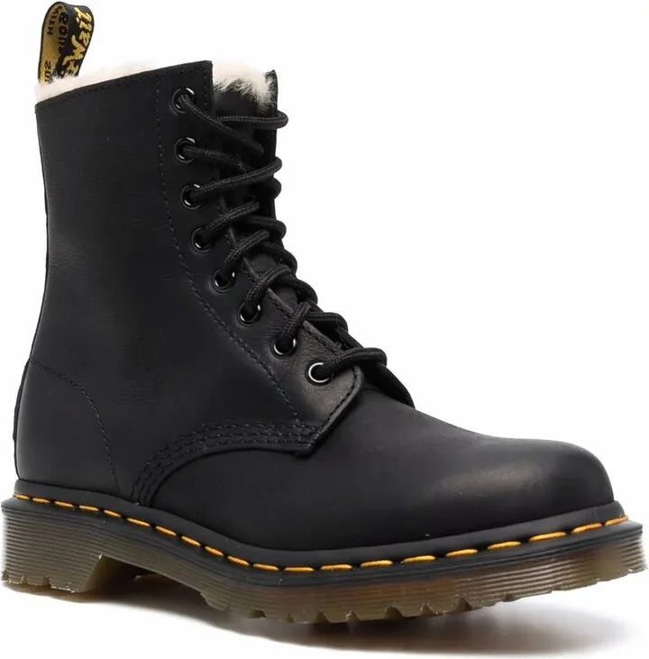 1460 Serena faux shearling-lined combat boots - Image 2