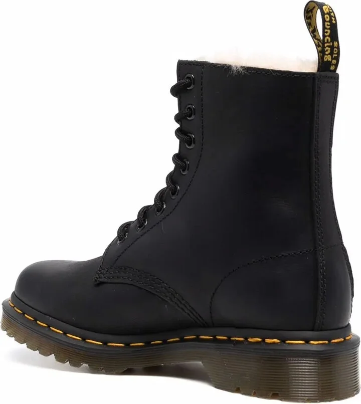 1460 Serena faux shearling-lined combat boots - Image 3