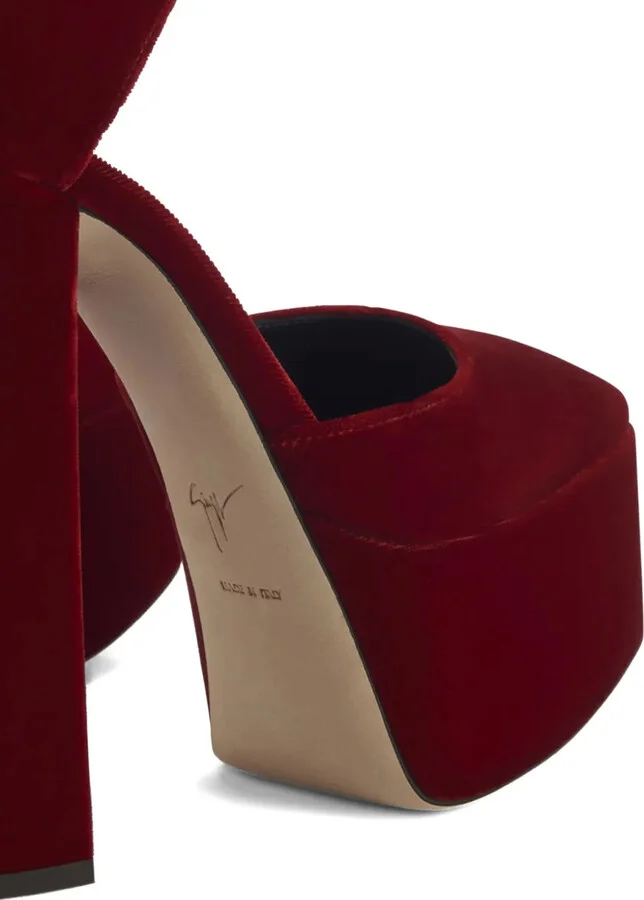 150mm Bebe ankle-strap platform pumps - Image 4