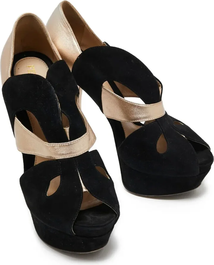 150mm Butterfly peep-toe pumps - Image 2