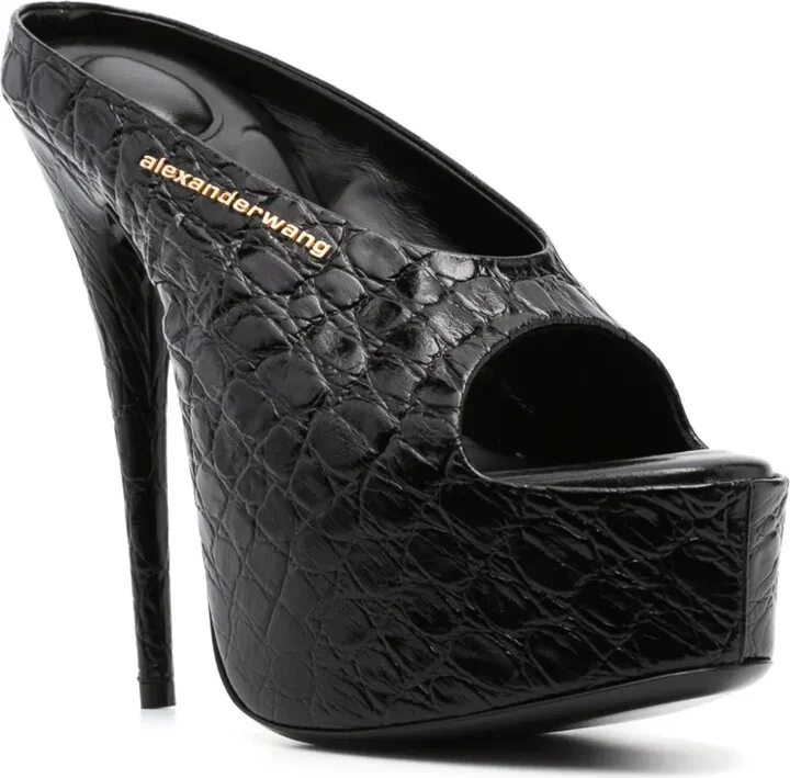 150mm Crocodile-Effect Sandals - Image 2
