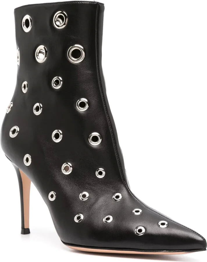 150mm Eyelet-Embellished Ankle Boots - Image 2