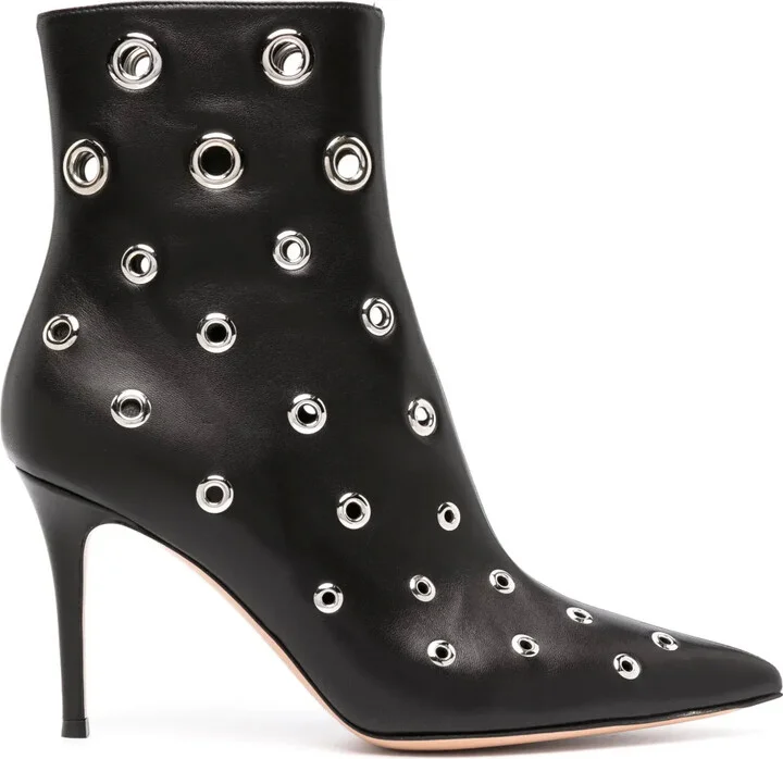 150mm Eyelet-Embellished Ankle Boots