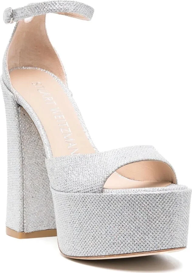 150mm Glittered Platform Sandals - Image 2