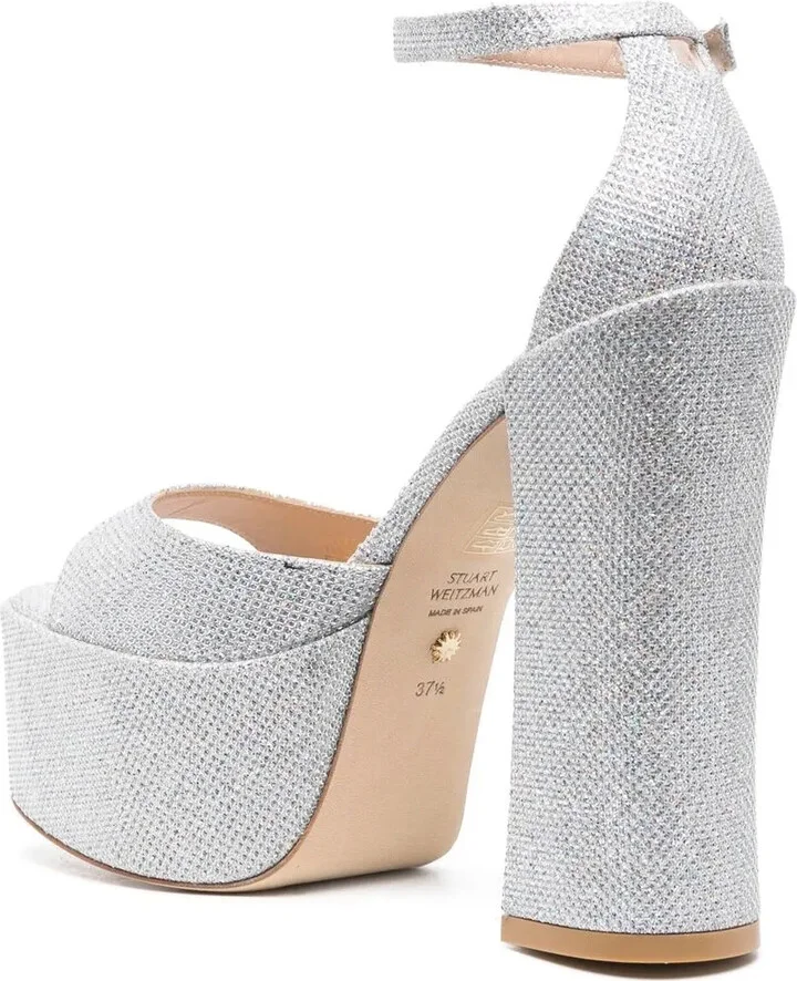 150mm Glittered Platform Sandals - Image 3