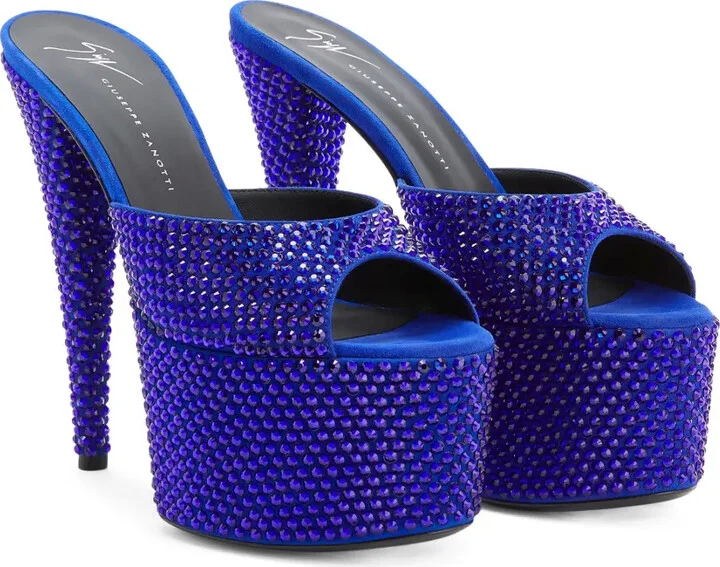 150mm GZ Aida crystal -embellished platform sandals - Image 2