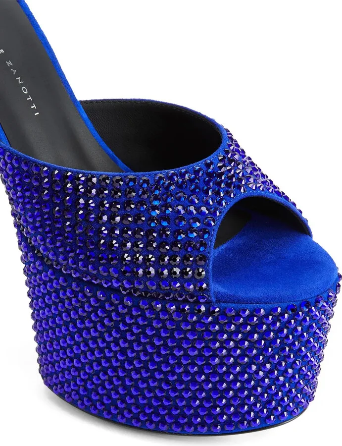 150mm GZ Aida crystal -embellished platform sandals - Image 4
