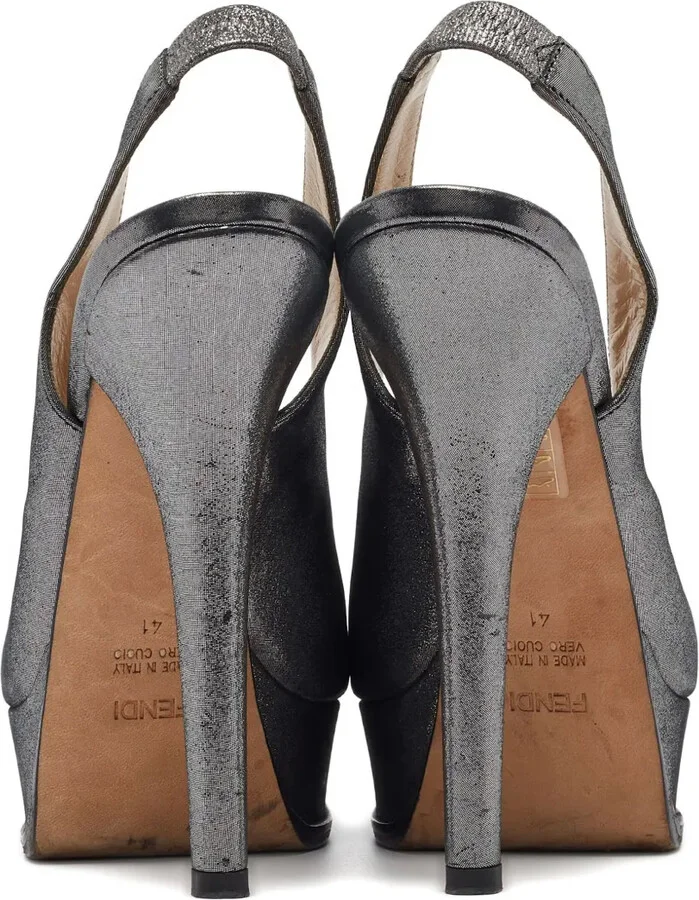 150mm Leather Heeled Pumps - Image 4
