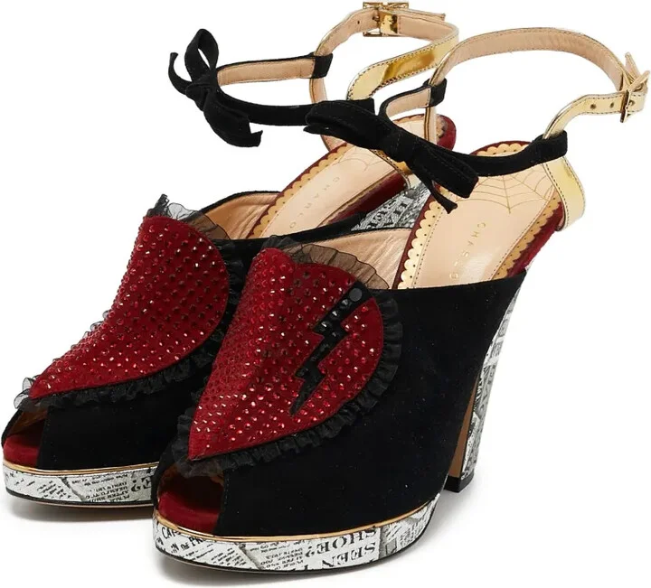 150mm Leather Heeled Sandals - Image 3