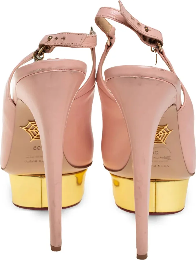 150mm Leather Heeled Sandals - Image 3