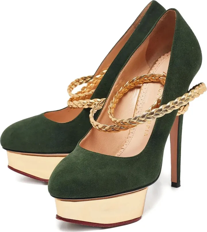 150mm Leather Platform Pumps - Image 2