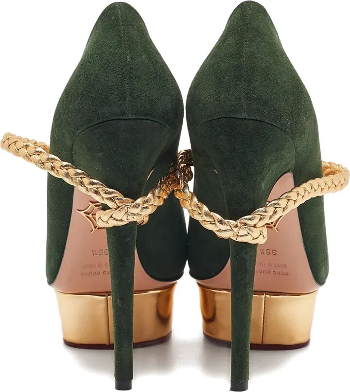 150mm Leather Platform Pumps - Image 3