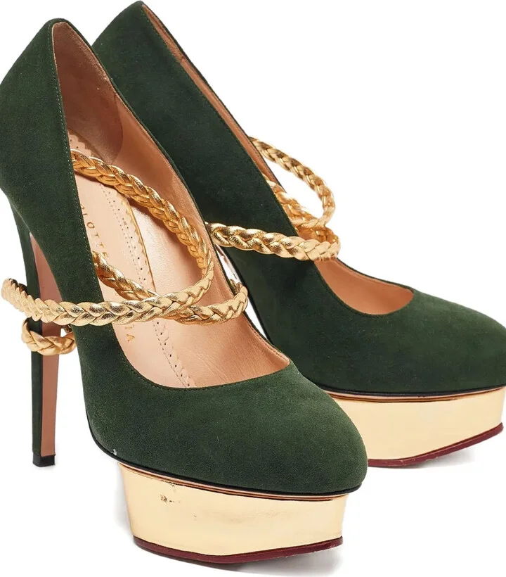 150mm Leather Platform Pumps - Image 5