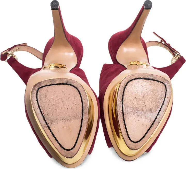 150mm Maroon pumps - Image 5