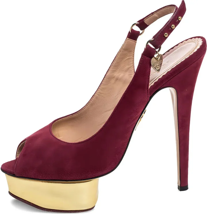 150mm Maroon pumps
