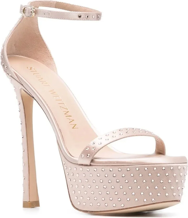 150mm Rhinestone Platform Sandals - Image 2