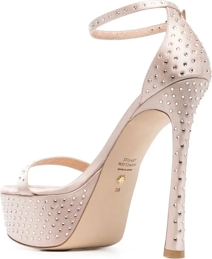 150mm Rhinestone Platform Sandals - Image 3