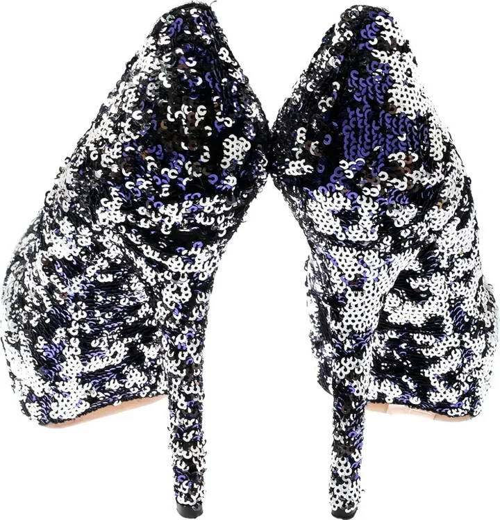 150mm Sequin-Embellished Heeled Pumps - Image 4