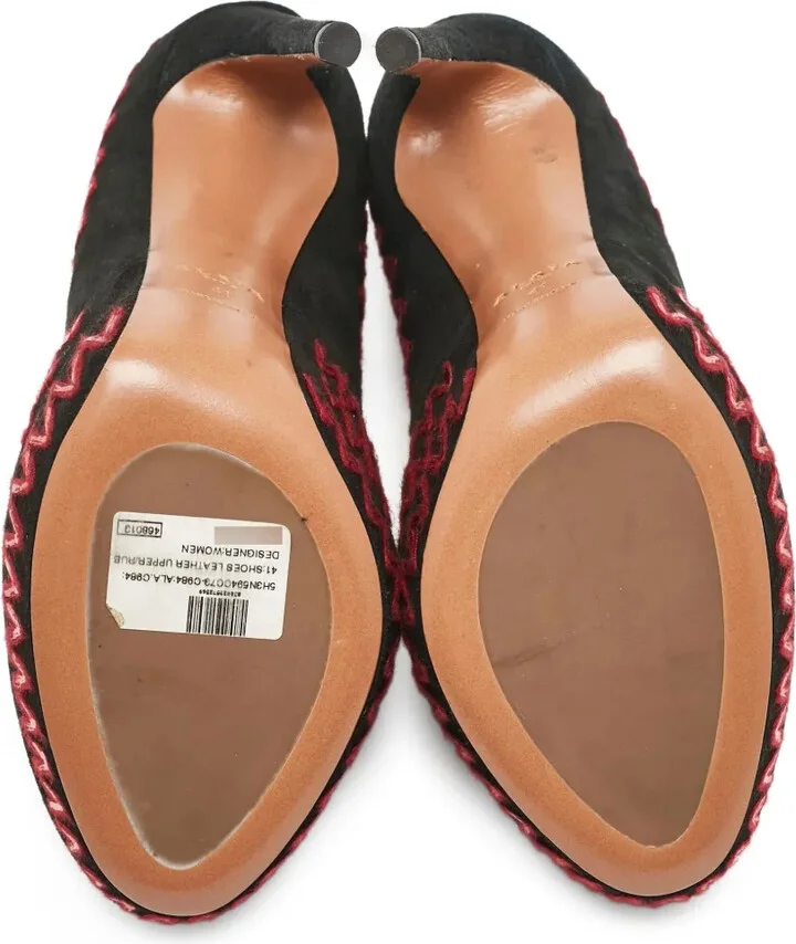150mm Zigzag-Stitch Suede Ankle Boots - Image 3