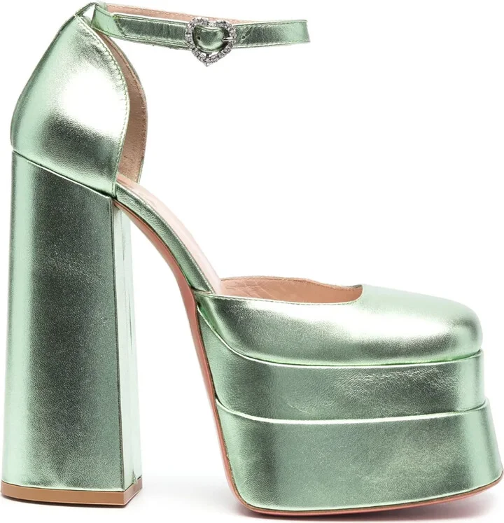 153mm Leather Pumps
