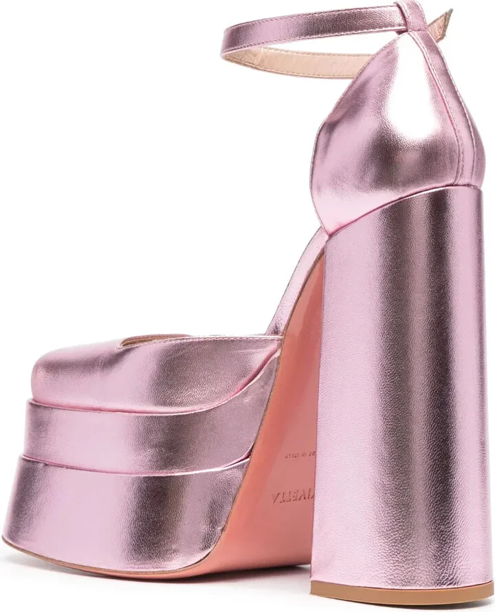 153mm Metallic-Finish Pumps - Image 3