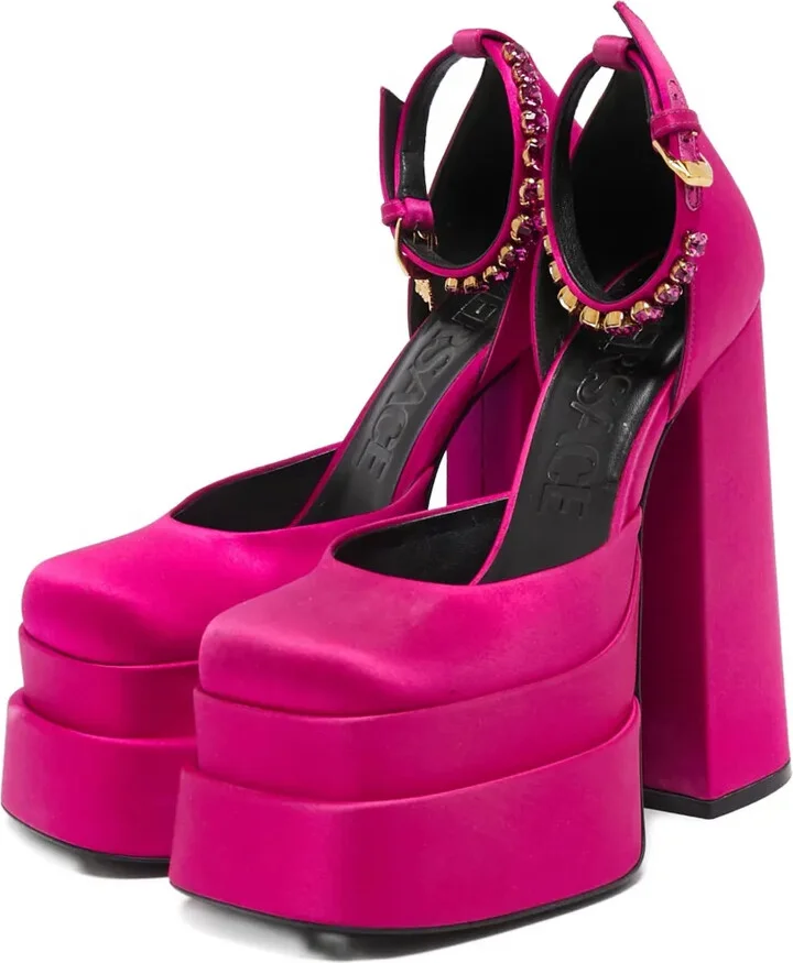 155mm Aevitas platform ankle strap pumps - Image 2
