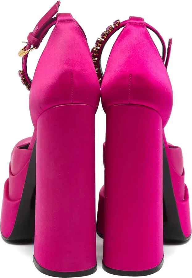 155mm Aevitas platform ankle strap pumps - Image 4