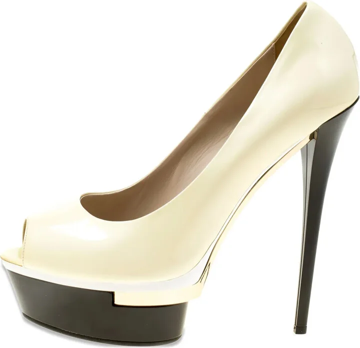 155mm Peep-Toe Platform Pumps