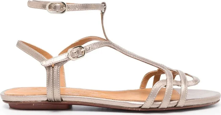 15mm Leather Open-Toe Sandals