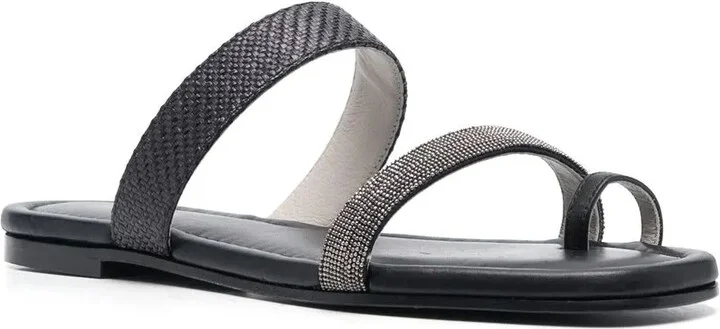 15mm Open-Toe Leather Mules - Image 2