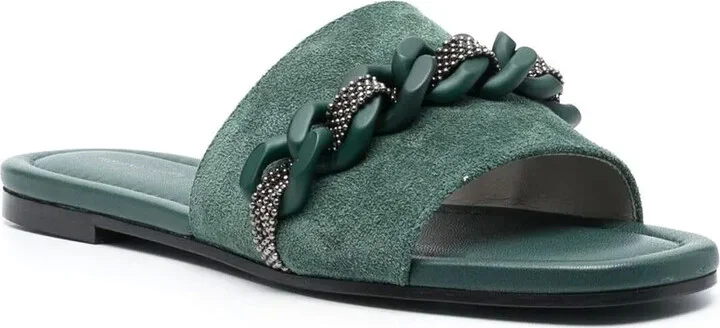 15mm Open-Toe Suede Slides - Image 2