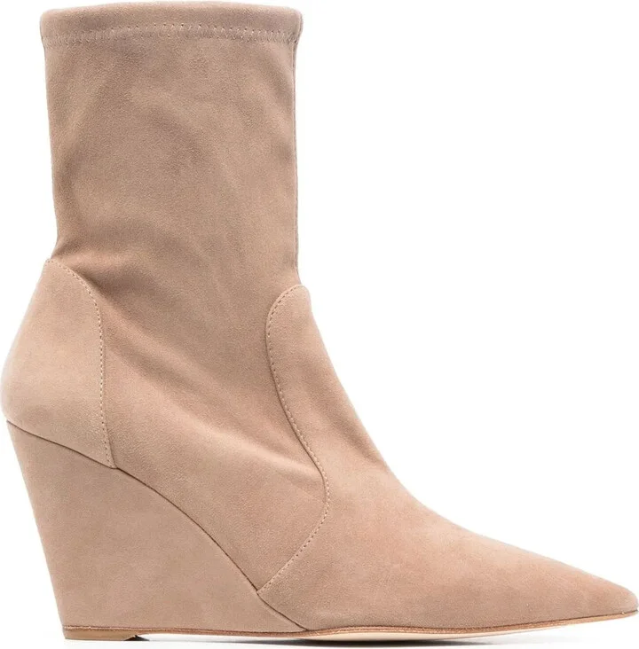 160mm Concealed-Wedge Ankle Boots