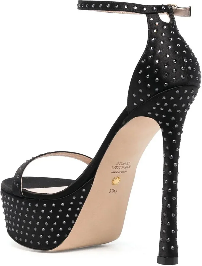 160mm Crystal-Embellished Platform Sandals - Image 3