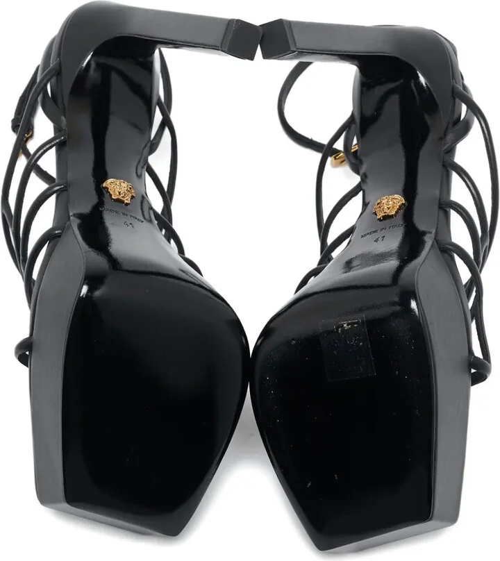 160mm Leather Heeled Sandals - Image 4