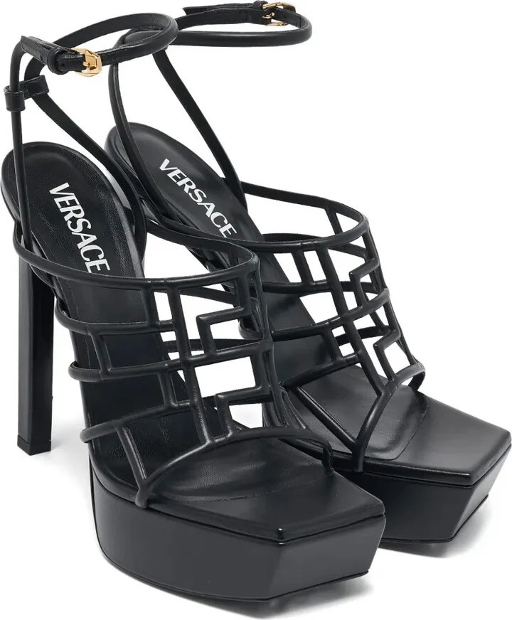 160mm Leather Heeled Sandals - Image 5