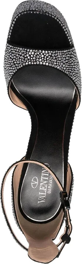 170mm Crystal-Embellished Platform Sandals - Image 4