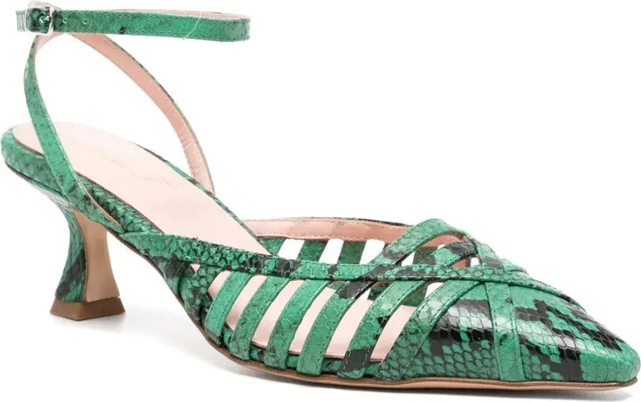 1741 70mm Snakeskin Pumps - Image 2