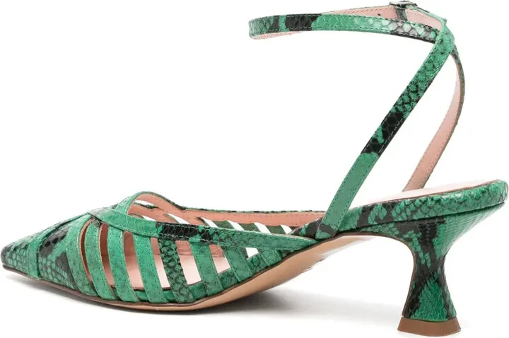 1741 70mm Snakeskin Pumps - Image 3
