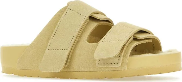 1774 Beige Suede Birkenstock X Tekla Uji Slippers - Image 2