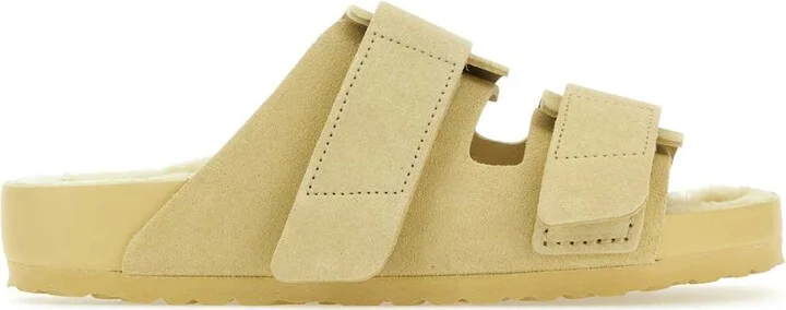 1774 Beige Suede Birkenstock X Tekla Uji Slippers