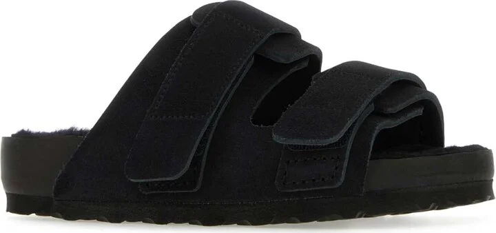 1774 Black Suede Birkenstock X Tekla Uji Slippers - Image 2