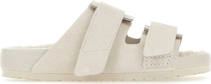 1774 Chalk Suede Birkenstock X Tekla Uji Slippers