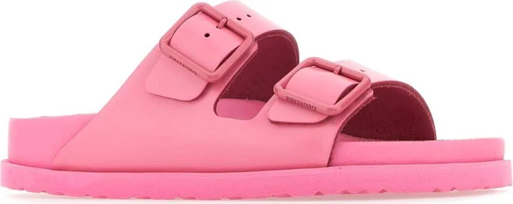1774 Pink Leather Arizona Avantgarde Slippers - Image 2